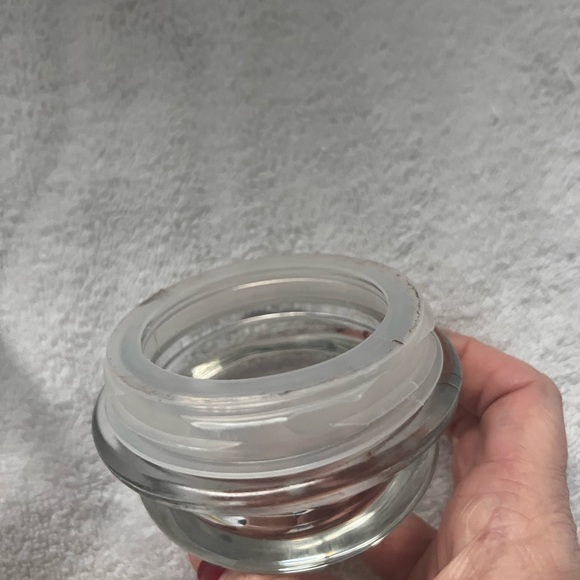 VINTAGE 1988 GLASS CHRISTMAS THEME JAR WITH LID - Picture 2 of 8